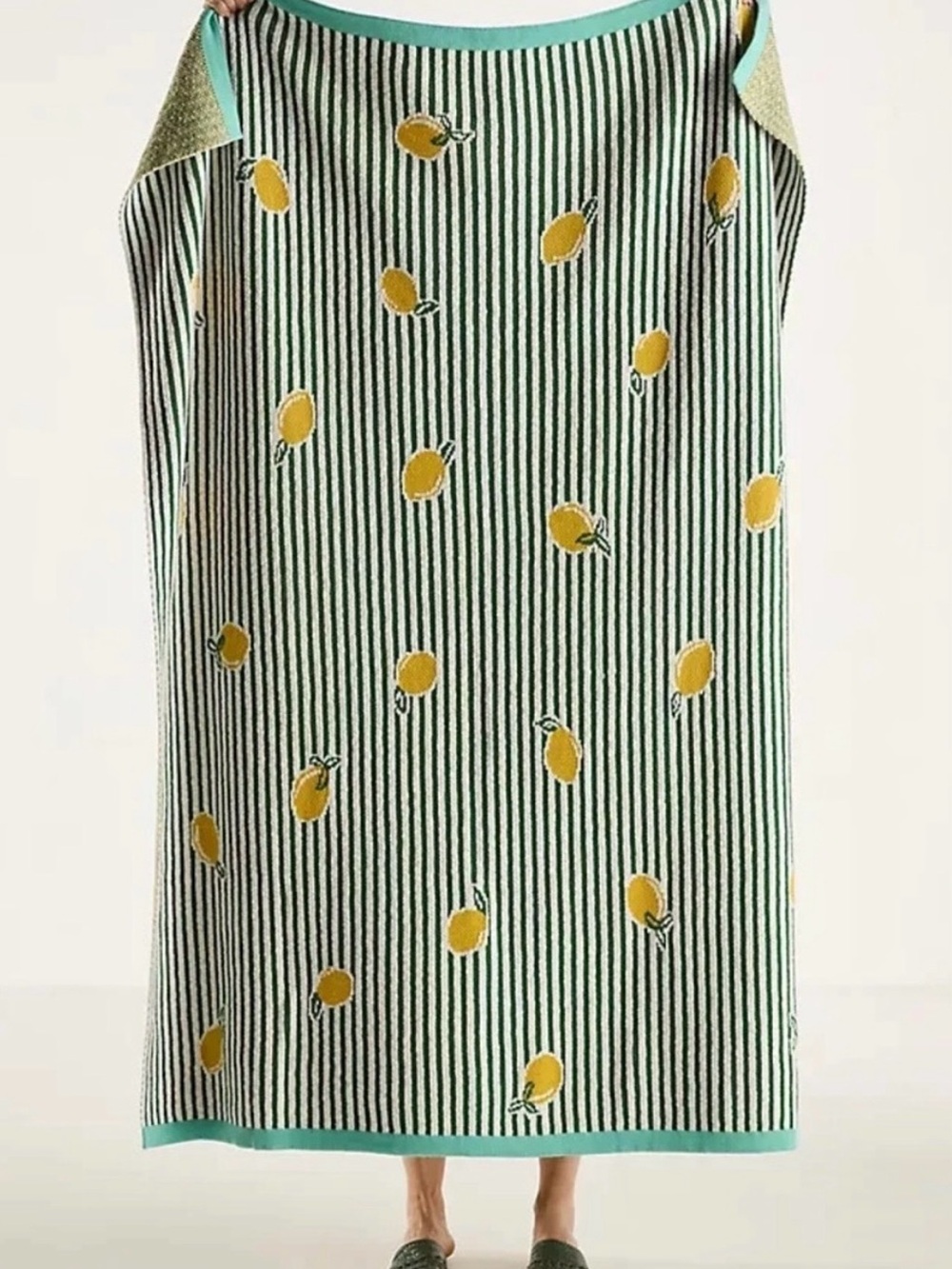 By Anthropologie Sonnie Cotton Knit Throw - NWT